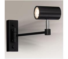 Shilo 2209 - Sieninė lempa FUSSA 1xGU10/15W/230V juoda