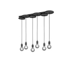 Trio - Pakabinamas sietynas DISCUS 6xE27/28W/230V juodas