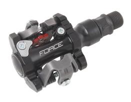 Pedalai FORCE MTB SPD + plokštelės (juodi)