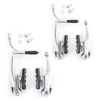 Stabdžių sistema V-brake 110mm 2 ratams (aliuminis, sidabrinė)