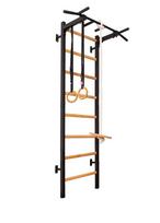 Gimnastikos sienelė su metaliniu skersiniu ir gimnastikos priedais BenchK 221B (juoda)+A076