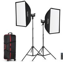 Godox LED šviestuvų komplektas SL-100D video light kit