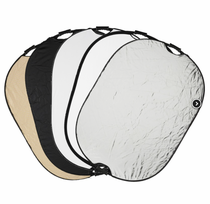 Quadralite reflektorius su rankena Collapsible Reflector w/Grip 5in1 90x120cm