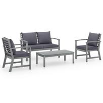 Lauko baldų komplektas VLX Garden Lounge Set 311825, pilkas, 4 vietų