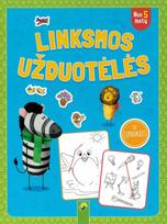 Linksmos užduotėlės su lipdukais (mėlyna)