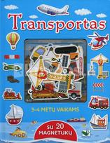 Transportas 3–4 metų vaikams su 20 magnetukų