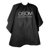 Pelerina dažymui Osom Professional Cutting Cape OSOM260001CAPE, juodos spalvos, neperšlampama, skirtas plaukų dažymui, 120 x 128 cm