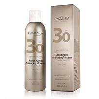 Drėkinančios putos kūnui Casmara Moisturizing Anti - Aging Mousse, apsaugo odą saulės vonių metu, padeda išgauti tolygų įdegį, su SPF 30 apsauga, 200ml