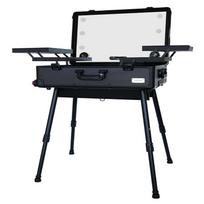Lagaminas makiažo priemonėms su apšvietimu Osom Professional Lighted Makeup Case Black, juodas, kosmetologams +dovana