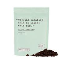 Kūno šveitiklis Frank Body Coconut Coffee Scrub kokosų aliejumi, vynuogių kauliukų aliejumi, vitaminais C, D ir E 200 g