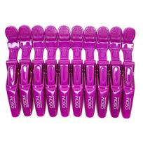 Klipsai plaukams Osom Professional Hair Clip OSOMPE06PURP, violetinės spalvos, 10 vnt