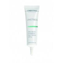 Christina Laboratories Unstress Pro-Biotic Day Eye & Neck Cream SPF 12 Dieninis kremas odai aplink akis ir kaklo odai su SPF 12 30 ml