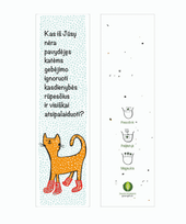 Knygos skirtukas. Katinas