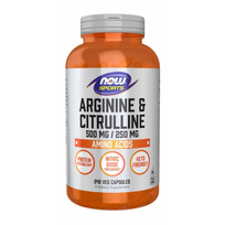 Now Foods Arginine & Citrulline 500 mg / 250 mg 240 vcaps