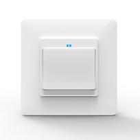 Moes WS-Y-EU1 1 kanalo click tipo baltos spalvos išmanusis WIFI jungiklis valdomas Smart life / Tuya