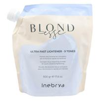 Milteliai plaukų šviesinimui Inebrya Blondesse Bleaching Ultra Fast Lightener ICE26150, skirti greitam ir efektyviam šviesinimo efektui, su mėlynais mikropigmentais 500 g