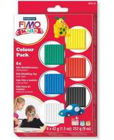 Polimerinio molio rinkinys vaikams FIMO Basic, 6 spalvų