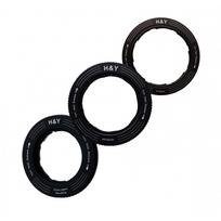 H&Y kintamų filtro adapterių rinkinys 37-49mm, 46-62mm, 67-82mm
