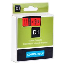 Su DYMO D1 suderinama juostelė CIDY 43617 6 mm raudona juostelė juodas tekstas