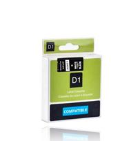 Su DYMO D1 suderinama juostelė CIDY 40921 9 mm juoda juostelė baltas tekstas