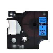 Su DYMO D1 suderinama juostelė CIDY 43616 6 mm mėlyna juostelė juodas tekstas