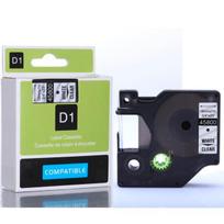 Su DYMO D1 suderinama juostelė CIDY 45800 19 mm skaidri juostelė juodas tekstas