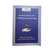 PIRMOSIOS PAGALBOS ATMINTINĖ instrukcija knygutė