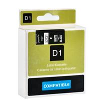 Su DYMO D1 suderinama juostelė CIDY 53721 24 mm juoda juostelė baltas tekstas