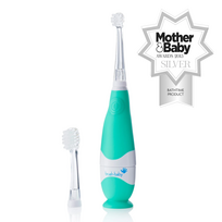 Brush Baby elektrinis dantų šepetėlis BabySonic 0-3 metų (žalias)