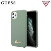 Dėklas GUESS HARD CASE VINTAGE GOLD LOGO GUHCN58LSLMGGR IPHONE 11 PRO Žalias