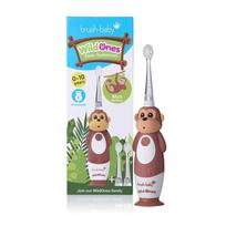 Brush Baby Vaikiškas elektrinis dantų šepetėlis WildOnes Beždžionė 0-10 metų