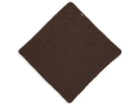 Jollein medvilnės rankšluostis su gobtuvu 75 x75 cm Chestnut