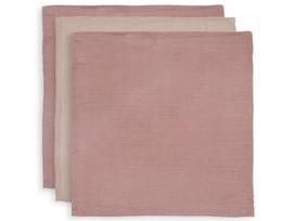 Jollein Bambukinė/hidrofilinė šluostė Pale Pink 3 vnt.(31 x 31 cm)