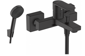 Vonios maišytuvas Hansgrohe Vernis Shape 71450670 + Rankinio dušo komplektas Hansgrohe Pulsify 24301670