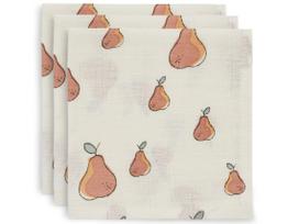 Jollein muslino merliukai 31x31 cm Pear 3vnt