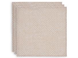 Jollein muslino merliukai 31x31 cm Snake Pale Pink 3vnt