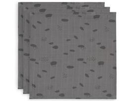 Jollein muslino merliukai 31x31 cm Spot Storm Grey 3vnt