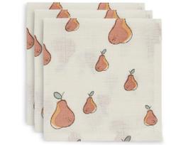 Jollein muslino audinio vystyklų rinkinys 115x115cm Pear 2vnt.