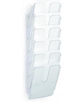 Sieninis bukletų laikiklis DURABLE, A4, vertikalus, 6xA4, skaidrus