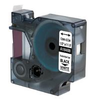 Su DYMO Rhino suderinama elastinė juostelė CIDY 18488 12 mm balta juostelė/ juodas tekstas