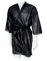 Lacomes vienkartinis kimono iš neaustinės medžiagos, juodas 1vnt