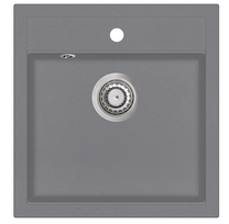 Plautuvė Aquasanita Tesa SQT100W 202 Alumetallic - Cold grey, su uždaromu ventiliu