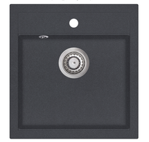 Plautuvė Aquasanita Tesa SQT100W 222 Graphite, su uždaromu ventiliu