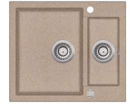 Plautuvė AQUASANITA Tesa SQT150AW 110 Beige -Sand, su ekscentriniu ventiliu