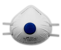 FFP2 respiratorius su vožtuvu MB 20 V