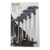 T formos atsuktuvų rinkinys Torx su rankena T 10-50mm 9vnt.