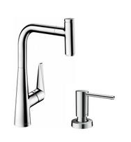 Plautuvės maišytuvo ir dozatoriaus komplektas Hansgrohe Talis Select M51 72821000 + A51 40448000
