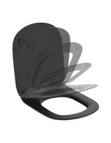 WC sėdynė su plonu Soft close dangčiu Ideal Standard TESI T3527V3, matinė juoda