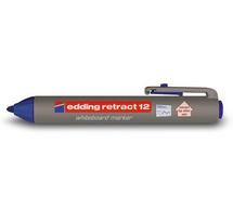 Žymeklis baltai lentai Edding 12, apvaliu galiuku, 1,5-3mm, automatinis, mėlynos spalvos