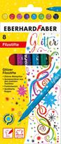 Flomasteriai EberhardFaber, blizgantys, 8 spalvų